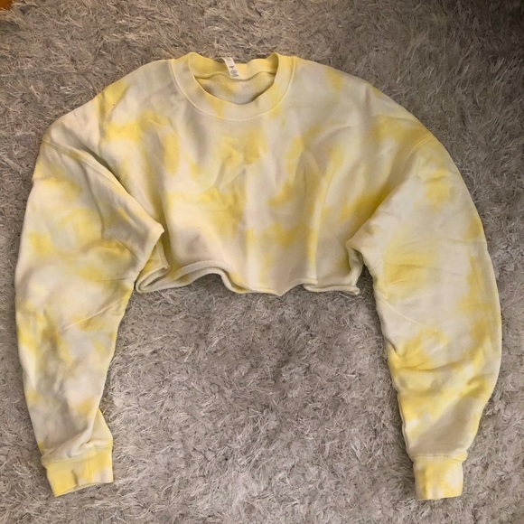 Alo Yoga cropped tie-dye sweatshirt - Picture 1 of 1